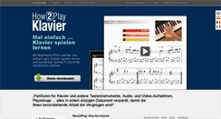 Desktop Screenshot of how2play-klavier.com