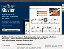 Tablet Screenshot of how2play-klavier.com